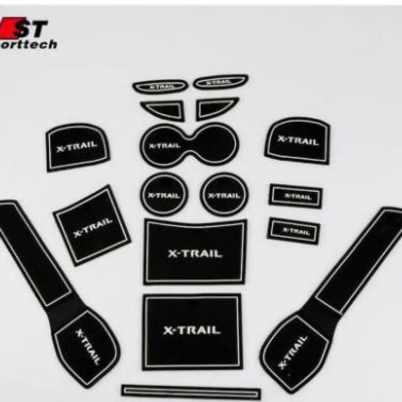 

Gate Slot Pad Non-slip Cup Mats Anti Slip Door Groove Mat Sticker 17PCS/set for Nissan X-Trail X Trail 2017--2019 Car-Styling