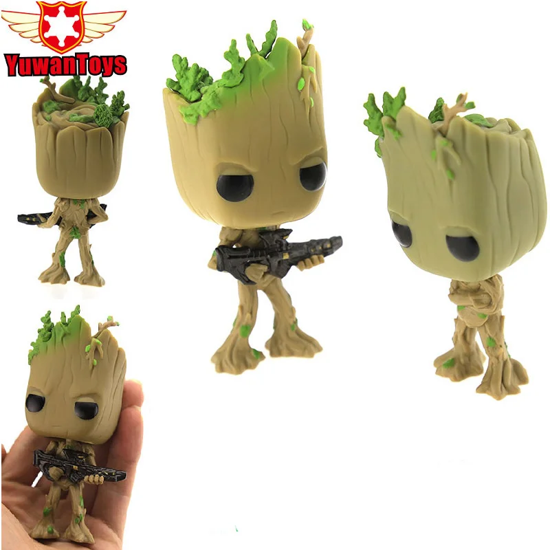 

Tree Man Action Figure Blocks Model Big Bobble Head Q Edition For Car Decoration American Animation