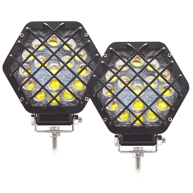 Safego 2 pcs LED Work Light Offroad 48W Car Spot Beam Driving Lamp Fog Lights For ATV UAZ SUV 4WD 4x4 Truck Tractor | Автомобили и