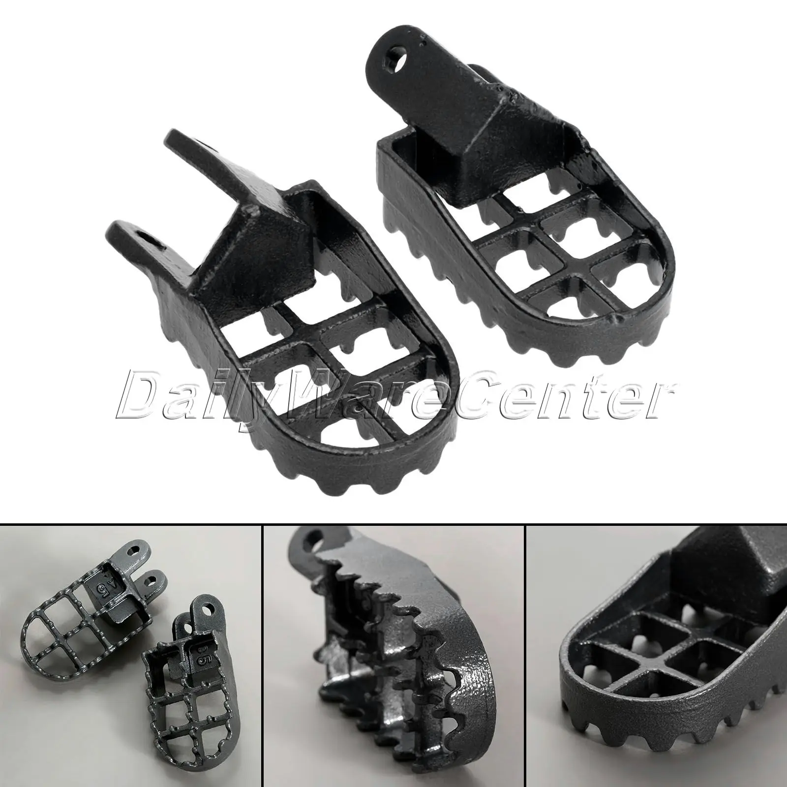 MX Foot Pegs Motocross Dirt Bike Footrests Aluminum Footboard Motorcycle for Honda CR80 XR250/400 XR350R XR600R XR650L XR650R