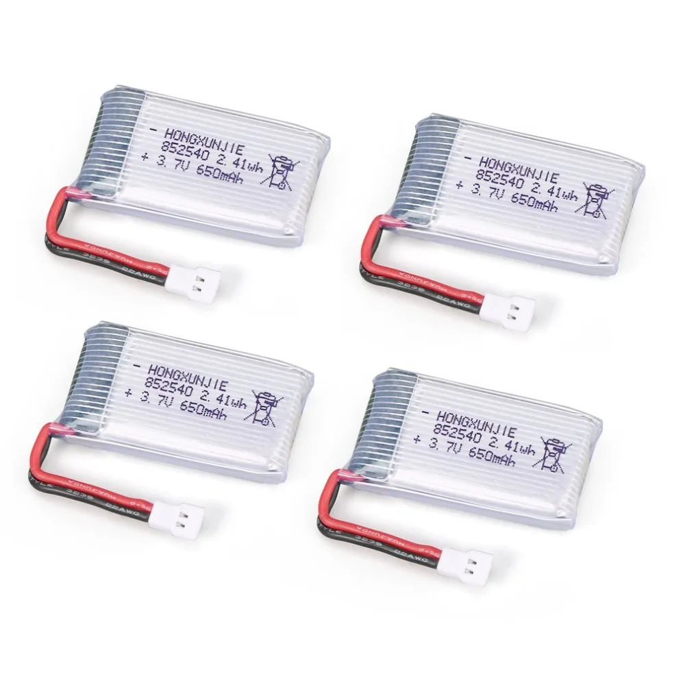 

4Pcs 3.7V 650mAh Battery + 4 in 1 USB Charger for Syma X5 X5C X5SC X5SW MJX X705C RC Drone Quadcopter Spare Battery Parts