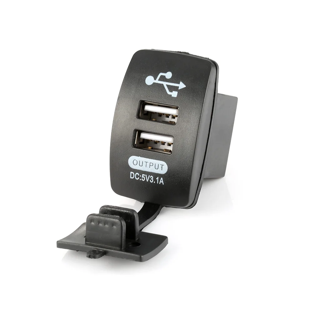 Водонепроницаемое автомобильное зарядное устройство с двумя USB разъемами