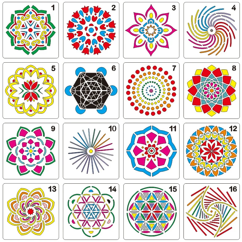 

sacred geometry stencils soft plastic diy art stencil templates for wall,16 geometric background stencils bullet journal
