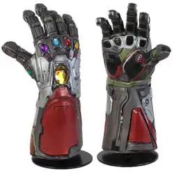 Железный человек Бесконечность Gauntlet Мстители 4 конечной игры Marvel супергерой Халк Косплей рука танос гаунтлет латексные перчатки для