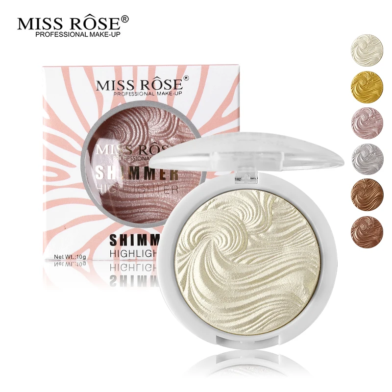 MISS ROSE, запеченое косметическое средство, мерцание блеск осветитель свечение, набор, осветляющая пудра, осветлить лицо бронзант, контур палитры макияжа