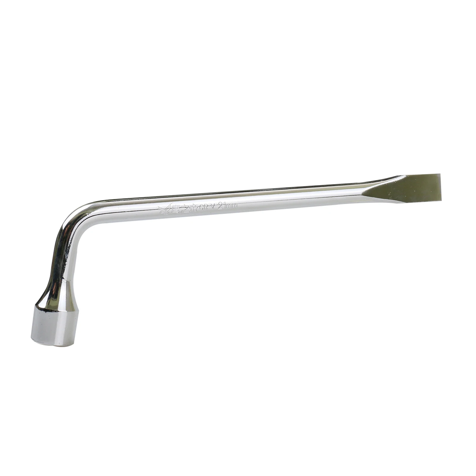 Auto Tyre Lug Wrench Crowbar Chisel 21mm Socket Drive Removal