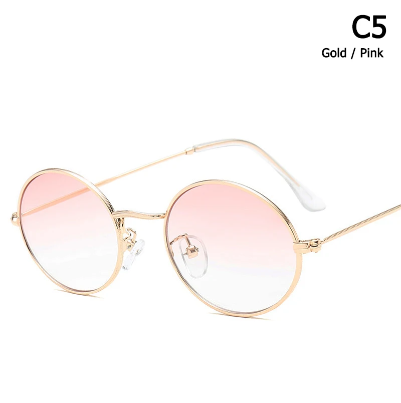 JackJad Новая мода для мужчин и женщин 3547 овальные металлические стильные солнцезащитные очки винтажные классические брендовые дизайнерские солнцезащитные очки Oculos De Sol 783 - Цвет линз: C5