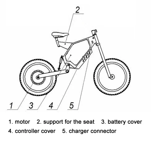 Cheap 3000W 5000W 8000W Bomber Electric bike Frame 1