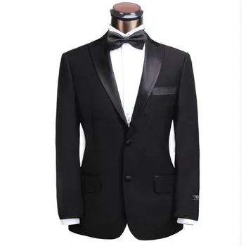 

New Real Flat Wedding Suits For Men Costume Homme Terno New Mens Two Buttons Wedding Groom Work Tuxedos Suit ( Jacket+pants)