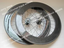 free shipping cost,700C carbon fiber clincher track wheels,single speed fixed gear wheels