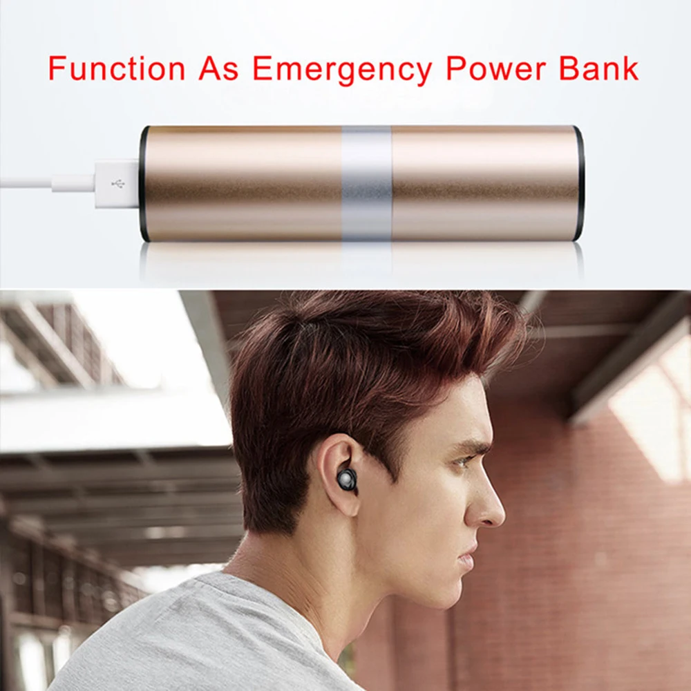 Пылезащитная и Водонепроницаемая беспроводная Bluetooth гарнитура S2 Mini TWS с