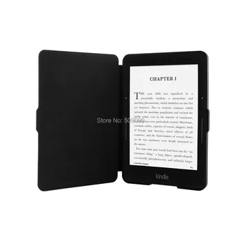 

Utral Slim Smart Hard shell case cover Book style leather caser for 6 inch Amazon Kindle Voyage Free shipping 200pcs/lot