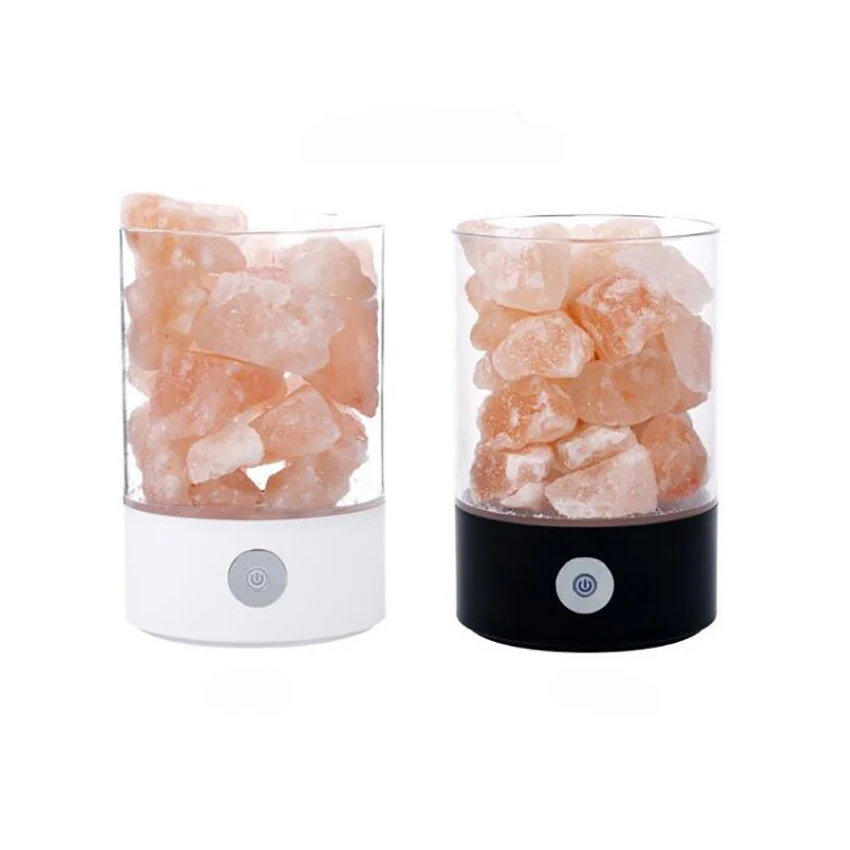 PinkSaltRockLampsUSBHimalayanSeaSaltCrystalNightLightwith