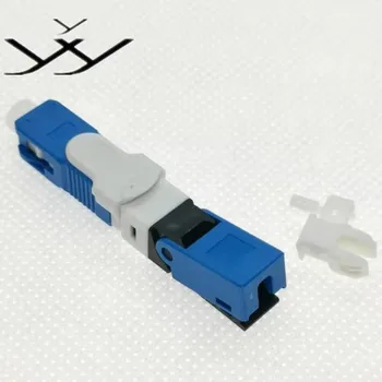 

GX100pcs FTTH SC UPC ESC250 Optical fibe quick connector SC PC FTTH Fiber Optic Fast Connector SC Connector Free shipping