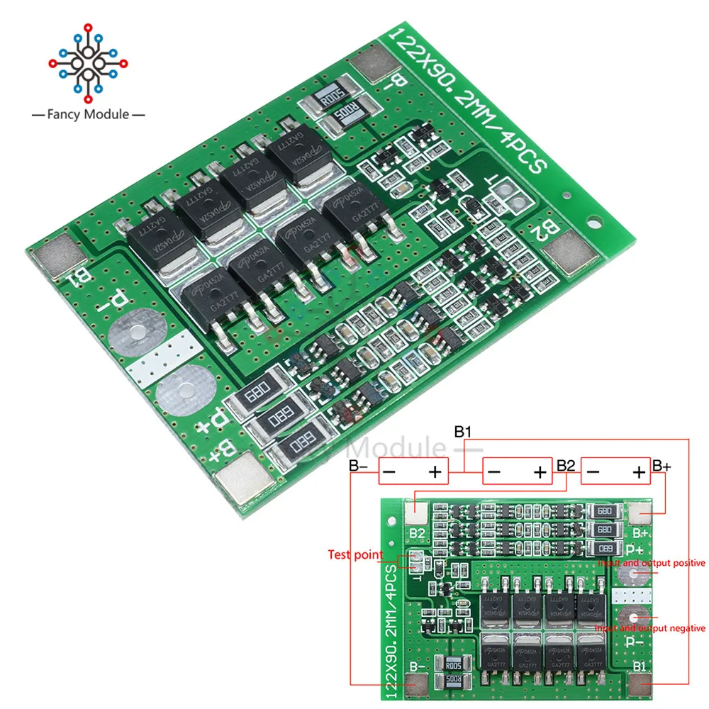 3S 11.1V 25A 18650 Li-ion Lithium Battery BMS Protection PCB Board With Balance
