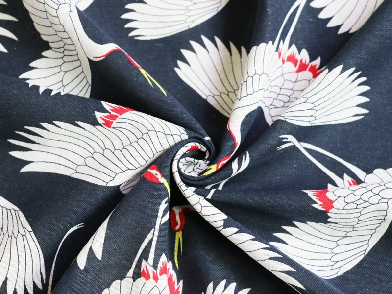 100 см* 145 см кран печатных льняной хлопковый текстиль японский дизайн ткани
