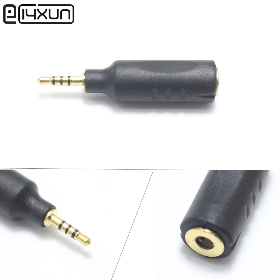 1 шт. 2,5 мм 4-полюсный штекер до 3,5 мм Женский Джек аудио разъем 3,5 стерео аудиоразъём на Вилки адаптера переменного тока для подключения гарнитуры для наушников