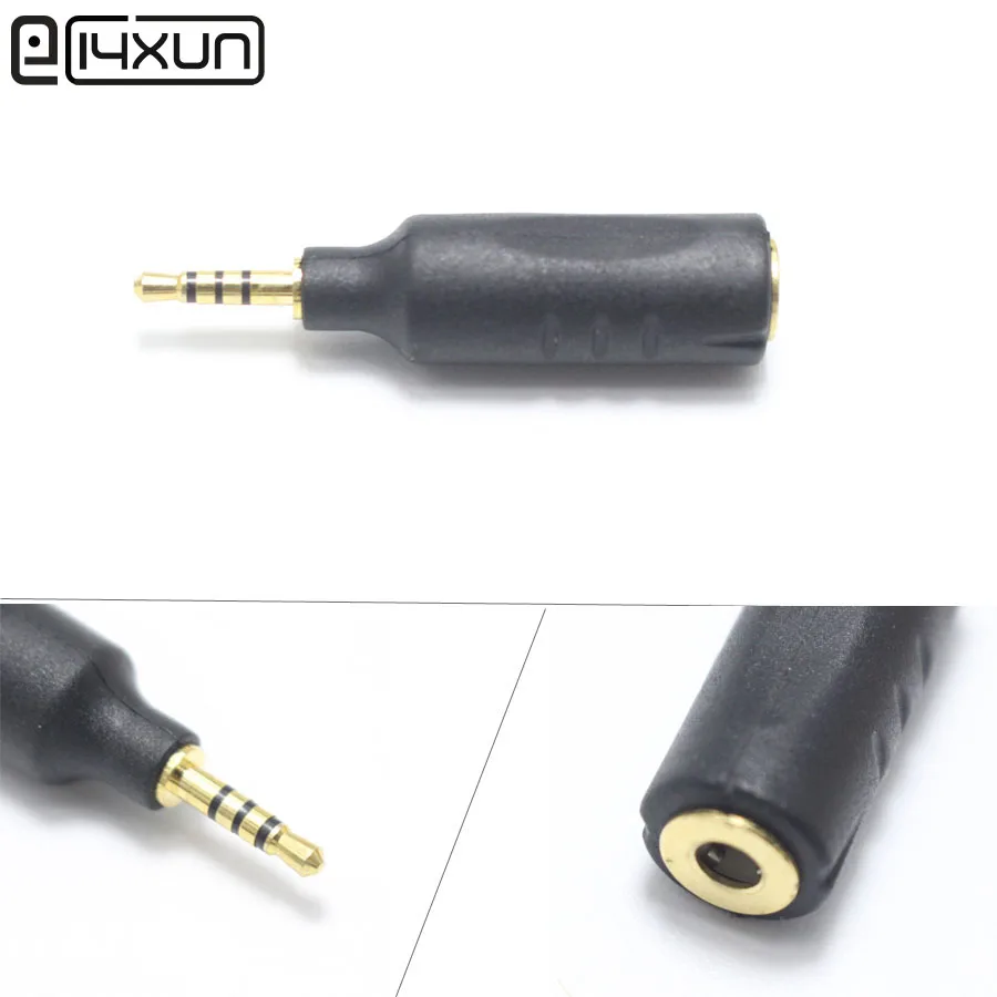 

1pcs 2.5mm 4 Pole Male Plug to 3.5mm Female jack Audio Connector 3.5 Stereo Audio jack Plugs Adaptor for Headset Headphone
