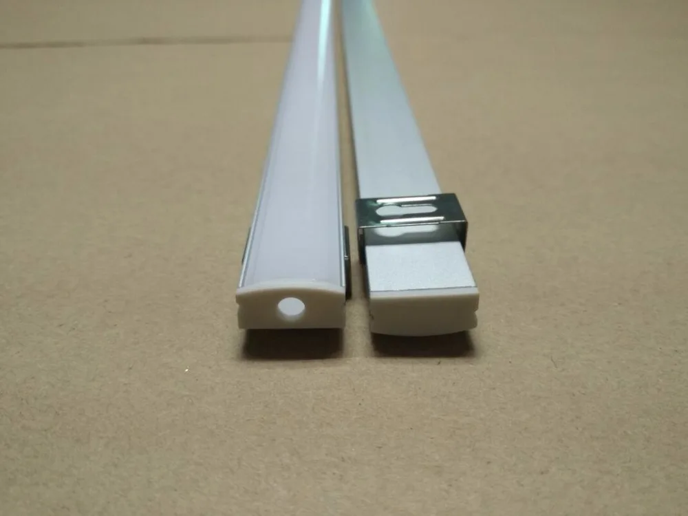 

free shipping most popular selling item aluminum slim channel with milky white or transparent cover and end caps and clips