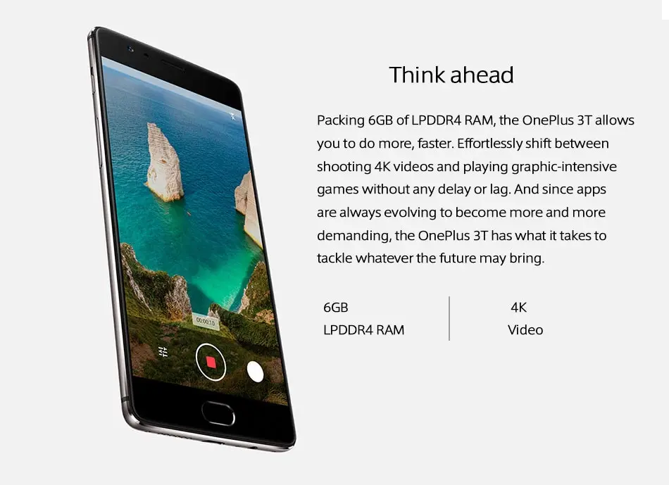 Фирменная Новинка 5," OnePlus 3T A3003 мобильного телефона(версия ЕС) 6 ГБ Оперативная память 128 Гб Встроенная память Snapdragon 821 16MP+ 16MP 4G nfc Android-смартфон