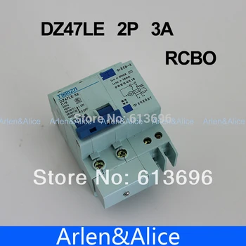 

DZ47LE 2P 3A 230V~ 50HZ/60HZ Residual current Circuit breaker with over current and Leakage protection RCBO