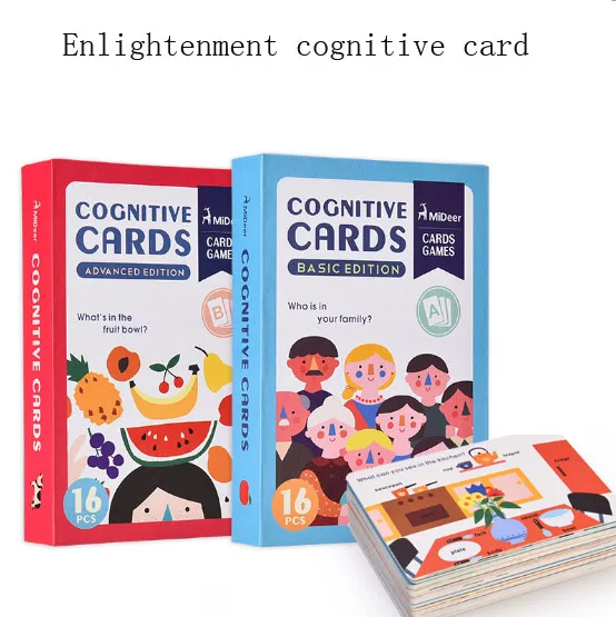 

Enlightenment cognitive card English word color shape learning card Children Puzzle Early Education word cards For Kids