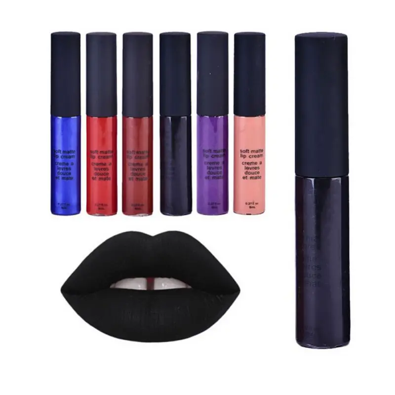 

2017 New Makeup Waterproof Matte Velvet Liquid Lipstick Long Lasting Lip Gloss Cosmetics Hot Sale