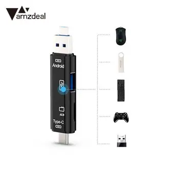 

Type-C Otg Adapter Memory Card Reader Tablet Multifunctional for Macbook PC Portable