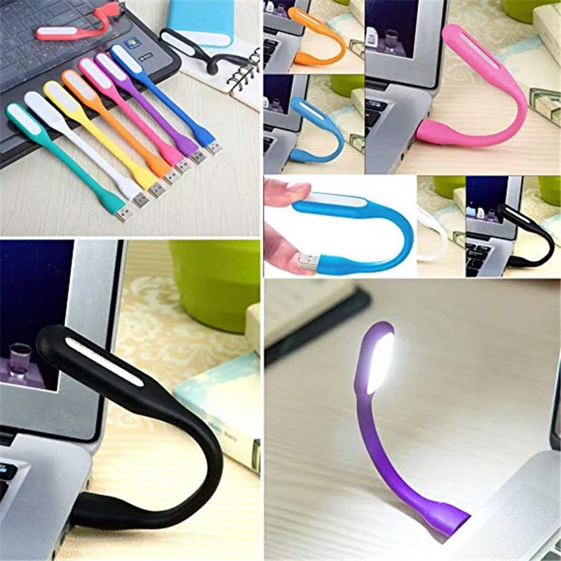 1 шт. мини лампа с USB Led ночным светом Гибкая Книжная переносная для чтения