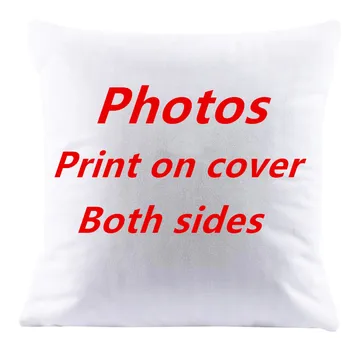 

5 Size Design Picture Print both sides Pet wedding photos customize cushion cover pillow case christmas decoration home gift
