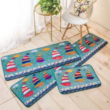 Японский стиль, милый игрушечная лодка узор прямоугольный ковер моющийся нескользящий ковер для девочек спальня прикроватный коврик кухня гостиная
