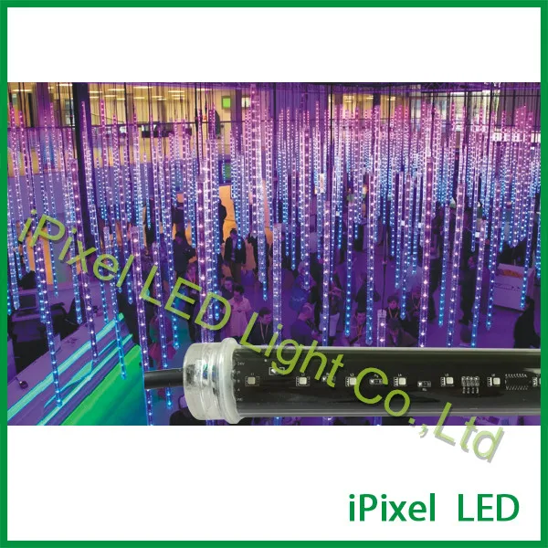

addressable smd 5050 96leds double side 360 view 16 pixels rgb 12V led tube light dmx512