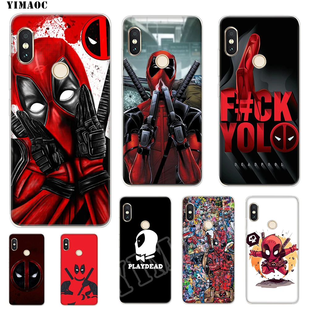 Мягкий силиконовый чехол YIMAOC Deadpool для POCOPHONE F1 Xiaomi Redmi Note 6 7 Pro 6A Mi 8 Lite из ТПУ |