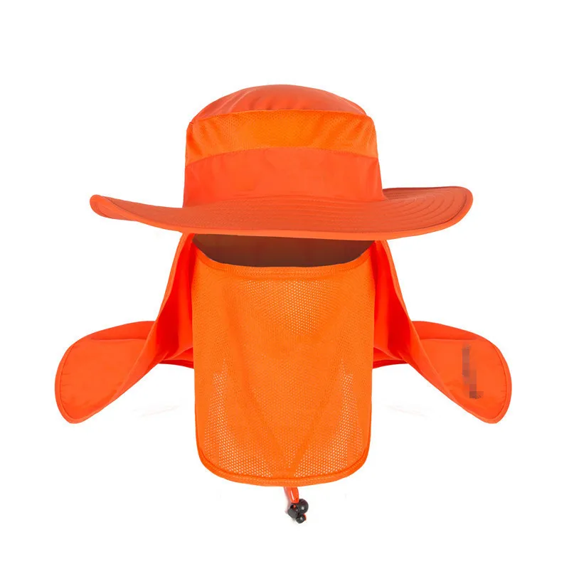 YIFEI водонепроницаемые большие шляпы с широкими полями, новая летняя ветрозащитная Солнцезащитная шляпа SPF 30+ УФ-защита, Рыболовная Шапка, Рыбацкая шапка