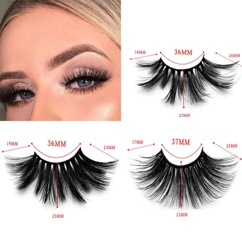 

50 Pairs 25mm Lashes Dramatic Mink Lashes Soft Long 3D Mink Eyelashes Crisscross Full Volume Eye Lashes Makeup