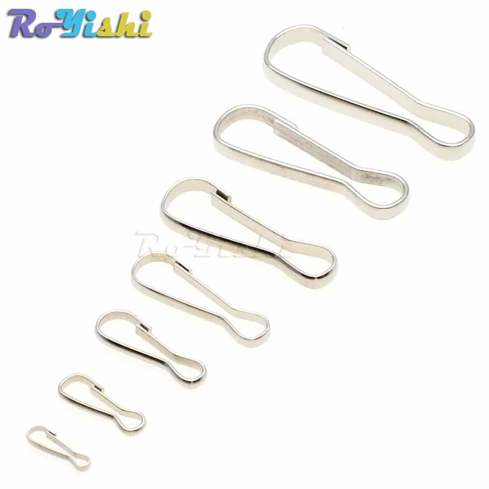

25pcs/pack Multi Size Metal Purse Zipper PULLS Snap Spring HOOKS Paracord Lanyards Lariat Phone Card ID Badge Holder