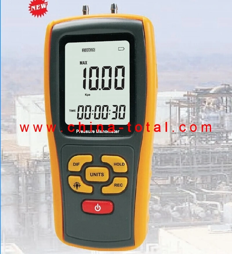 Mail Free Shipping!!! SR8210 portable Manometer tester USB Interface