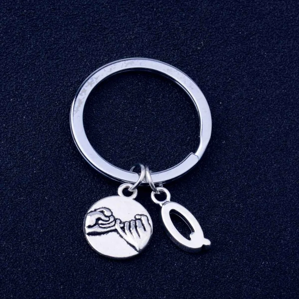 Модный брелок с надписью Q Charm Pinky цепочка кулоном &quotобещание&quot для женщин и