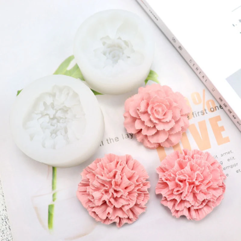 

3D Flower Form Silicone Mold Homemade Soap Candle Clay Molds Gumpaste Fondant Chocolate Cake Decorating Moulds DIY Bakery Tools