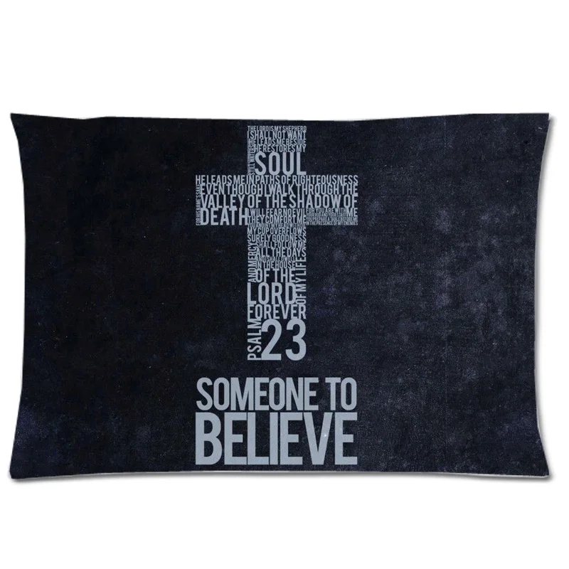 Cool DIY Pillowcase&Pillowslip!Christian Bible Verse Style Decorative