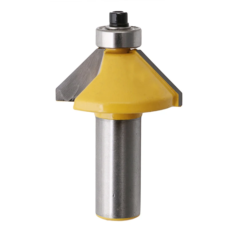 

45 Dgree Chamfer & Bevel Edging Router Bit 1/2" Shank 2-1/4" Woodworking Tool -Y102