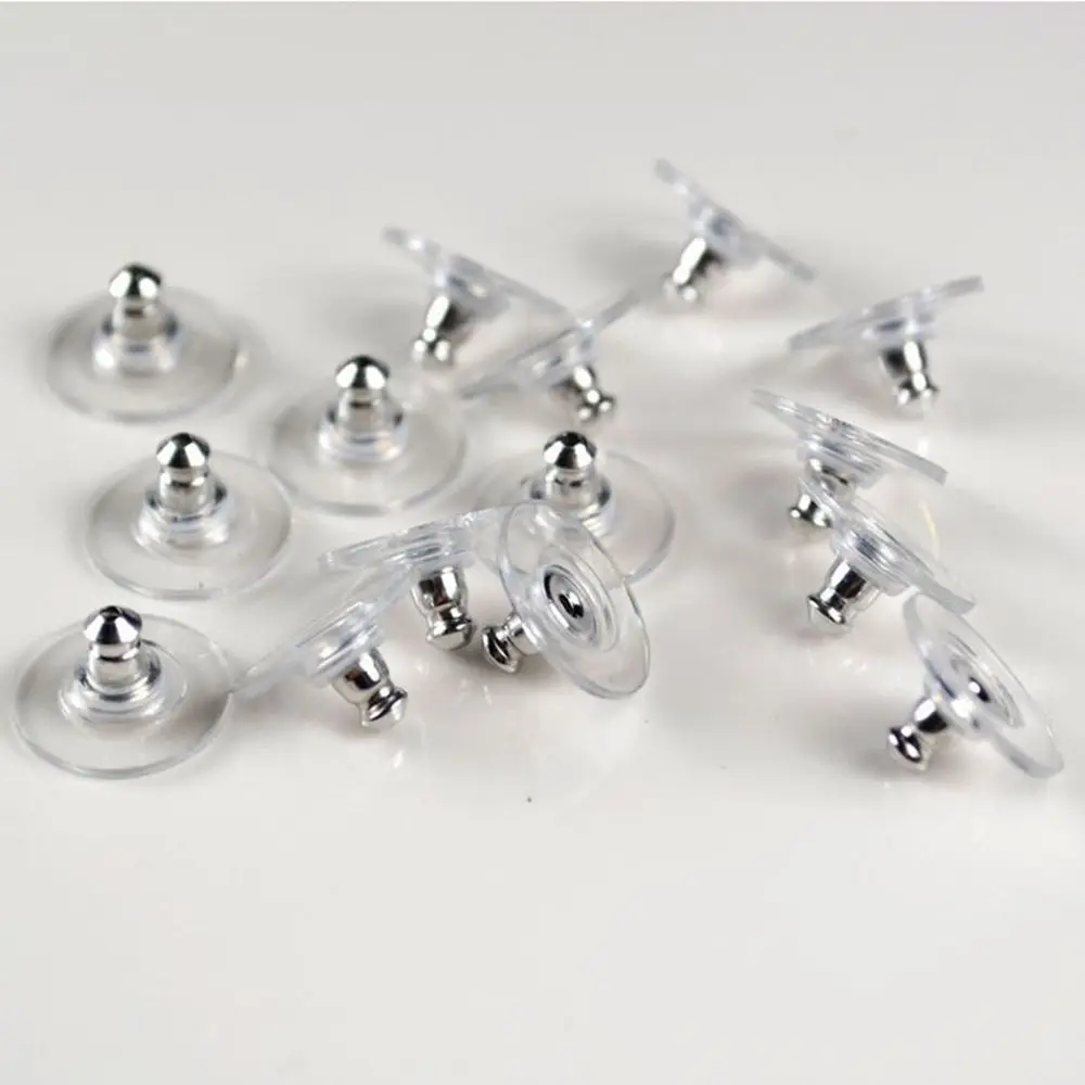 

50 pcs New Allergy Free Green Silicon Earring Back Stopper Silver and Gold Jewelry accessories for woman