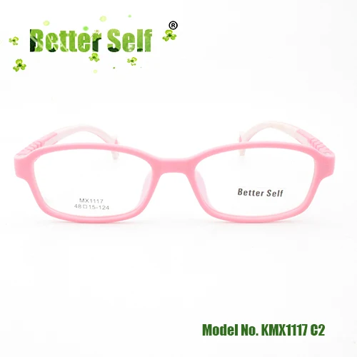 Детские очки оправа для очков очки дети полный обод Оптические очки ручной дизайн Темпл беттер Селф KMX1117 - Цвет оправы: C2