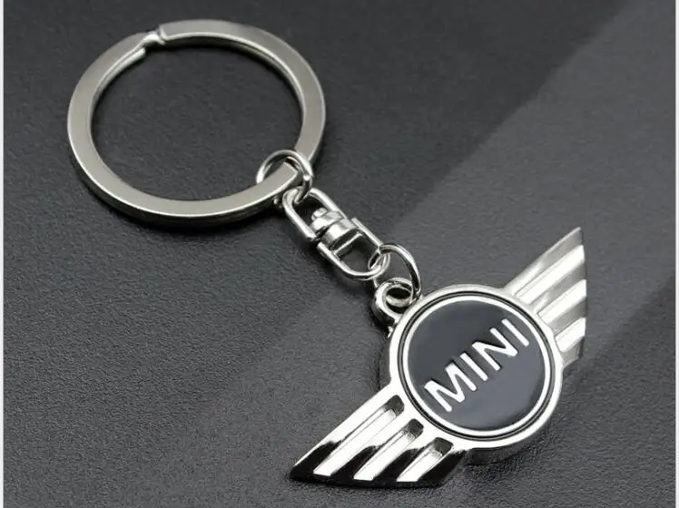 

1PC MINI Cooper Autobots Angel Wings Brand sports car symbol Keychains Keyring Metal Auto Car Mini Wing Logo Key Chain