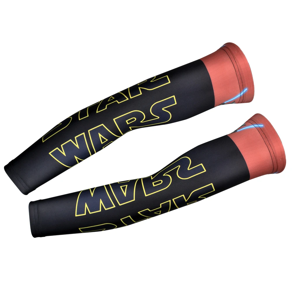 

ZM Star Wars Men Cycling Armwarmers Manguito Bicycle Arm Sleeves Breathable Riding Outfit Lycra Arm Warmer Sun Protective UV