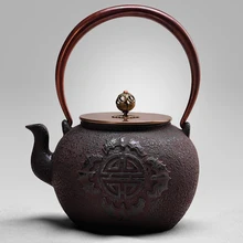 4 стиль для выбора нет покрытием чугунок выше 1l большой Ёмкость старый Японии Утюг горшки кипения Чай чайник большая акция