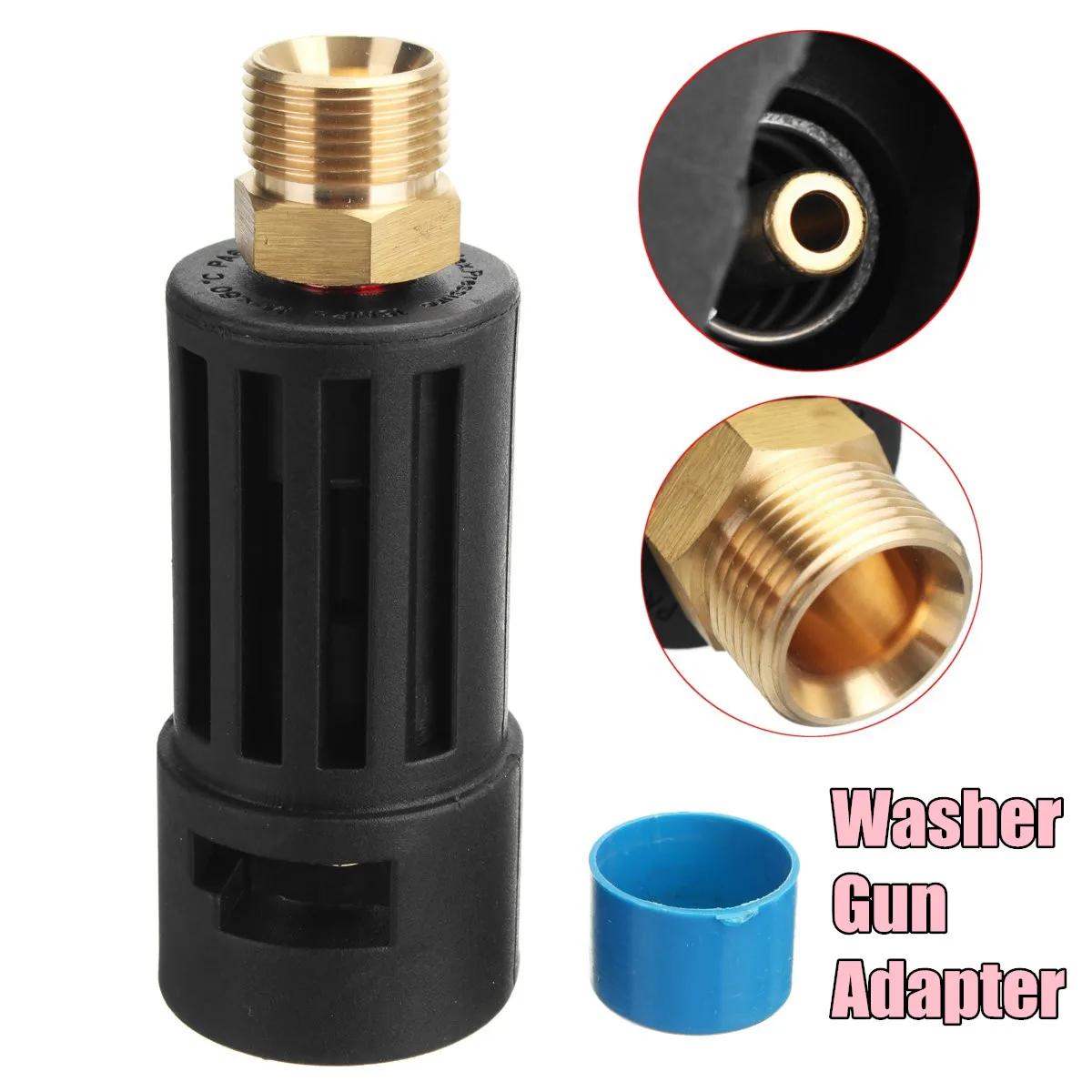 

Pressure Washer Gun Lance Jet Wash Fitting Adapter For Kar cher K M22M Inlet