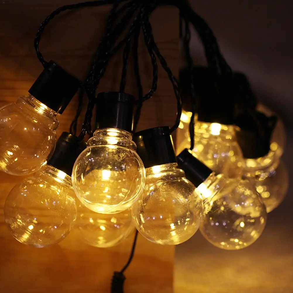 Us 10 15 35 Off Huan Jun Shi Led Solar Light String Outdoor 10led 20led Bulb Strings Waterproof Garden Landscape Lighting In