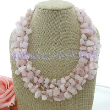 

GG 20" Pink Morganite Crystal Necklace
