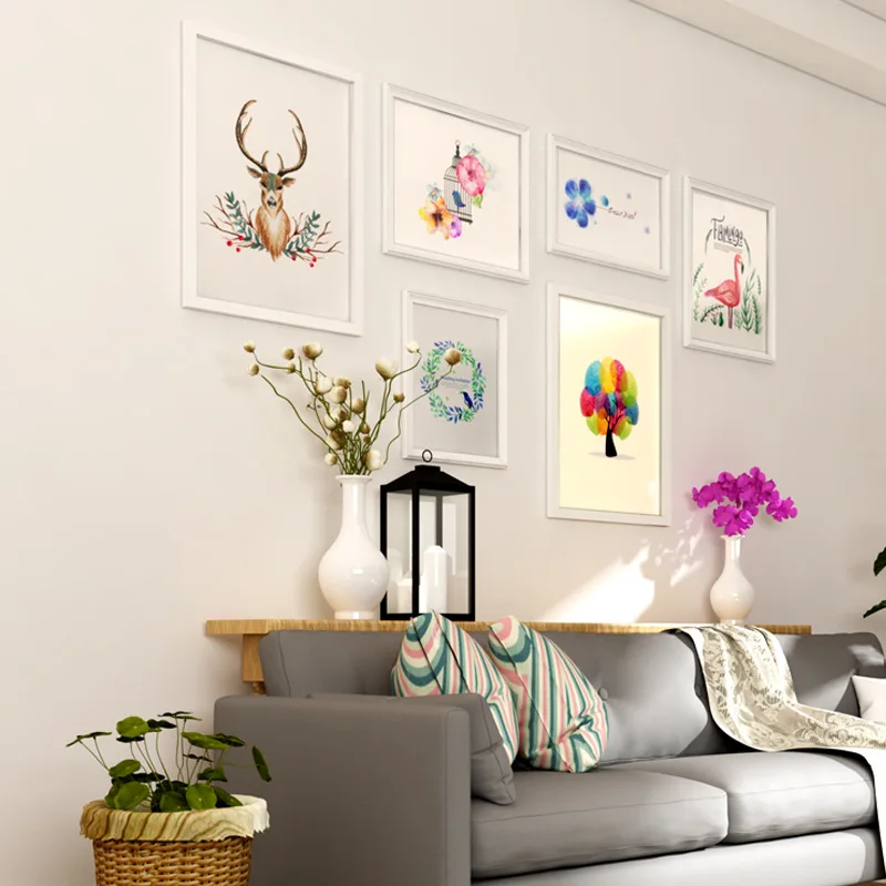 

Home Decoration Wooden Photo Frame Murals Combination European Large Size Background Photo Frames for Picture Wall Picture Frame